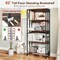 Costway 1/2 PCS 5 Tier Bookshelf 62" Tall Bookcase with Tiltable Shelves Display Storage Rack